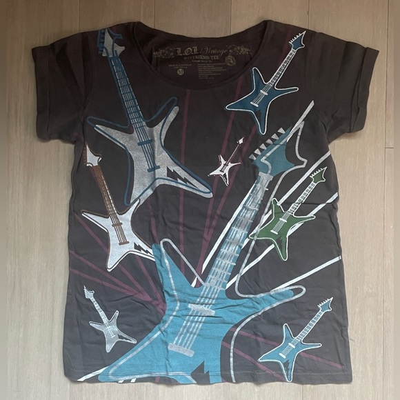 LOL Vintage Boyfriend Tee - Star Guitars *(3 for $25) - Picture 2 of 6